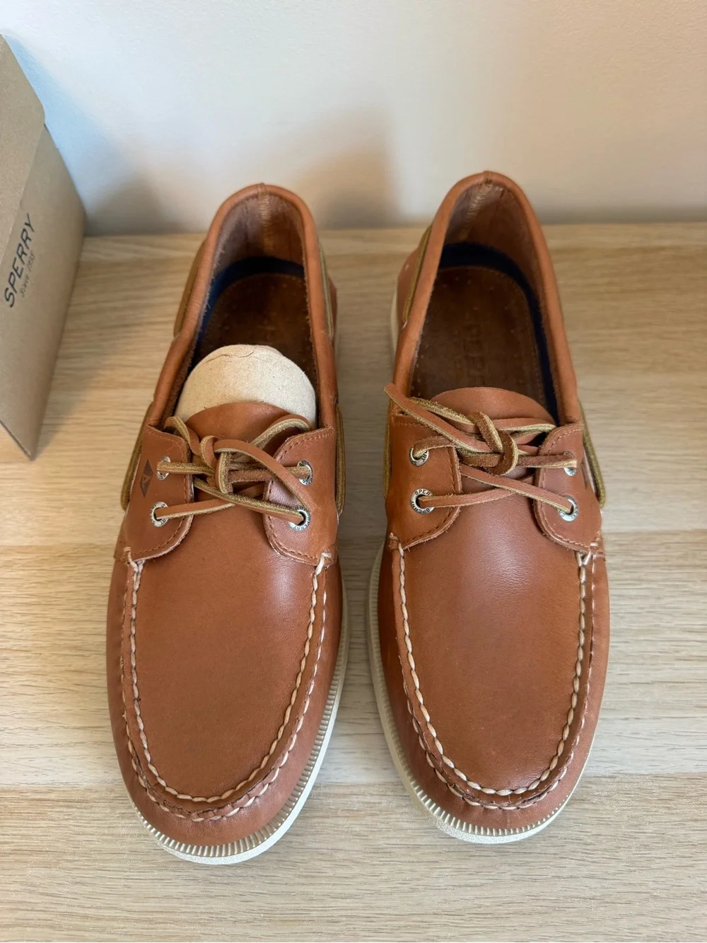 Sperry Brown Leather 2-Eye Boat Shoes